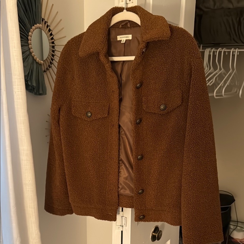 Everlane Women's Brown Sherpa Jacket